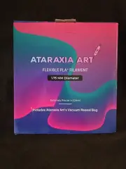ATARAXIA ART Flexible PLA Filament 1.75mm 3D Printer Filament 1Kg/2.2lb BLACK