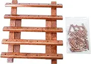 Sewing Thread Holder | Wooden Embroidery Thread Rack 30 Spool,Stable Large-Capacity Foldable Crafting Accessories Organizer for Quilting, Binding