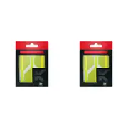 6pc Target K-Flex No 2 Durable Dart Flight & Shaft Short 19mm Neon Yellow
