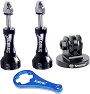 Smatree 4-in-1 Aluminum Thumbscrew Accessories Tripod Mount Adapter Compatible for Gopro Hero 13/Max/ 12/11/10/9/8/7/6/5/4/3+/3/2/1,GoPro Hero 2018 /for DJI OSMO Action 5 Pro/4/3/2 Camera