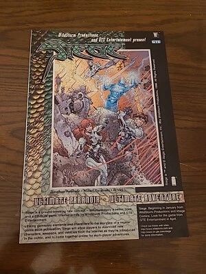 1996 Wildstorm Comics Siege Vintage Print Ad/Poster Authentic Promo Art 7x10