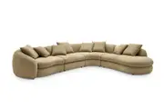 Fable Leather Extended Chaise Sectional Sofa
