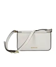Michael Michael Kors Bryant Small Pebbled Convertible Pouch One size OPTICWHITE