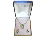 Styles by Smart 14Kt HGE Pendant & Stud Earring Set NIB