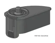 Suncast Horizontal Utility Shed Door Cap Part # 010120318 & 010120418 3D Printed
