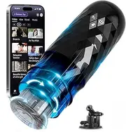 Male Masturbator Sex Toys for Men - Adult Toy Sex Toys for Men 7 Thrusting & Rotating Modes with Suction Base, APP Remote Control Automatic Sex Machine Penis Pump Male Stroker Soft Channel Blowjob Toy