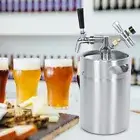 HG 5L Stainless Steel Home Brewing Mini Beer Keg Spear Dispenser Tap 2 Class