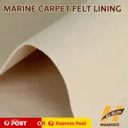 Beige Bass Boat Carpet Auto Garage Floor Underlay Mildew Stain UV Proof 5.5Mx2M