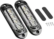 MAX COOL 2PCS Side Marker Lights White Clearance Light 4 LED Suitable for Truck Trailer Caravan Lamp