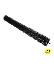 [Lambu] Heavy Duty Gutter Brush Guard 24 Pieces 92x10cm in Black