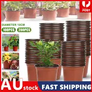400X Plastic Plant Flower Pots Nursery Seedlings Growing Garden Red Plant Pots
