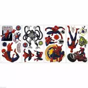 22 Ultimate Spiderman Genuine Wall Decals -Removable Vinyl Stickers Appliques