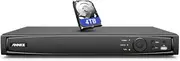 ANNKE 16-Channel POE 4K NVR Ultra HD Network Video Recorder Supports H.265+ Compression, Motion Detection, Remote Control Realtime CCTV Surveillance System, 4TB Hard Drive Included