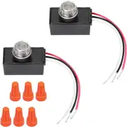 Dusk to Dawn Sensor 2 Packs, Photocell Light Sensor for Outdoor Lighting, 120-27