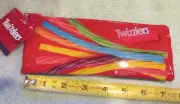 Rainbow Twizzlers Vinyl Zip Rectangle Pencil Make Up Case NEW