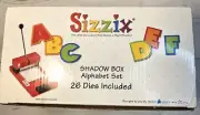 Sizzix SHADOW BOX UPPERCASE ALPHABET SET Medium 38-0624