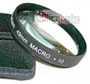 49mm Macro +10 Close-Up Glass Lens Filter For DSLR SLR 49 mm Lenses