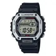 Casio MWD110H-1AV, Illuminator, Black Resin, 5 Alarms, 10 Year Battery, Chrono