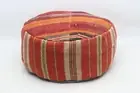 Bohemian kilim beanbag, Turkish ottoman floor pillow, Pillow cover, code 4