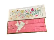 New VINTAGE CONE PINK Rose TOWEL Ensemble in the original box