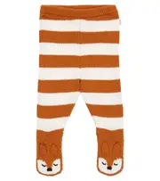 [Stella McCartney Kids] Stella McCartney Kids Baby cotton and wool leggings M 24 brown