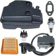 Exhaust Muffler Ignition Cokil Kit For Stihl Fs120 Fs200 Fs250 Engine W/Air Filter Spark Plug Primer Bulb Gasket.