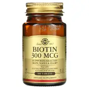 Solgar, Biotin, 300 mcg, 100 Tablets