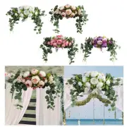 Floral Arch Arrangement with Artificial Greenery for Wedding Events