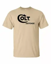 Colt Defense Black Logo T-Shirt 2nd Amendment Pro Gun Tee Firearms Rifle Pistol
