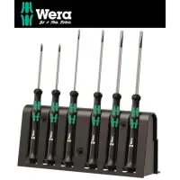 在飛比找momo購物網優惠-【Wera】精密電子起子6支組-附原廠收納架(2035/6A