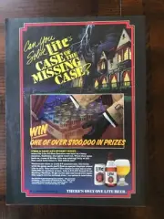 1986 vintage original print ad Miller Light Beer - The Case Of The Missing Case