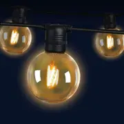 50m LED Festoon String Lights 50 Bulbs Kits Wedding Party Christmas G80