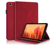 Tablet PC Case for Samsung Galaxy Tab A7 (SM-T500) PU Leather Case Flip Wallet Protective Cover-Red