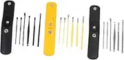 3Sets Ear Cleaner Tools for Removal Ear Wax Removal Kit Safe Cerumen Spoons for Family Use Travel Ear Hygiene Supplies