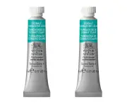 2x Winsor & Newton 5ml Professional Watercolour Cobalt Turquoise Light S4