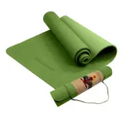 Powertrain TPE Yoga Pilates Exercise Mat 6mm - Green