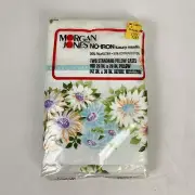 Vintage Morgan Jones 2 Standard Pillowcases Retro Floral Flower Bedding NOS