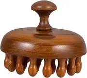 Beaupretty Wooden Scalp Massager Comb with Wide Tooth Design Ergonomic Natural Hair Tool for Comfortable Massage and Scalp Care for Shampooing and Relaxation