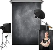 Kate 5x7ft/1.5x2.2m Dark Backdrop Black Abtract Texture Portrait Photo Backgrounds Photography Studio Props