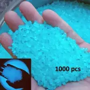 1000pcs Pebbles Luminous Stones Glow in Dark Step Path Home Garden Yard Outdoor