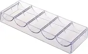 Abaodam 1pc Box Chip Rack Poker Chip Holder Clear Chip Holder Holders Poker Chip Case Empty Small Poker Container Poker Chip Organizer Tape Poker Chip Container Poker Chip Storage Acrylic