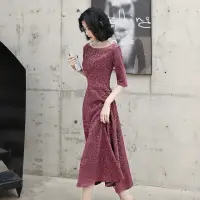 在飛比找momo購物網優惠-【Very Buy 非常勸敗】小晚禮服女宴會氣質伴娘平時可穿