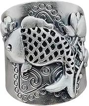 [Abaodam] Carp Ring Cool Mens Rings Vintage Ornaments Rings for Women Ring for Women Womens Ring Women Ring Cool Rings Men Opening Ring Cool Rings for Men Jewelry Miss Copper Adjustable