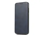 C42 Blue Phone Magnetic Flip Protective Leather Case Protection Bumper SmartPhone Case for IPhone 14 Max 6.7