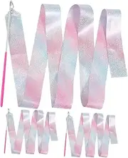 BELLIFFY Gymnastics Performing Ribbon Dance Ribbon Gymnastics Streamers Reusable Material Perfect for Dance Performances