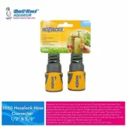 Pair Of Hozelock 2050 Hose End Connector Plus for 12.5-15mm (1/2-5/8in) Hose