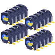 91332 Compatible Dymo LetraTag Refill Plastic 12mm Label Tape LT-100H 1/2" 20PCS