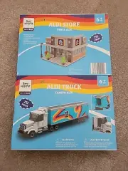 Bee Happy ALDI Bricks Store And Truck Set Of 2 Building Lego NIB 2024