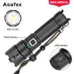 ASAFEE 1476 XHP 70.2 POWERFULL LED 野營手電筒 USB 充電功能 18650/2665