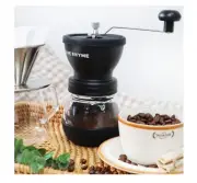 Grit Coffee Grinder Set Manual Hand Mill Bean Grinder Gift Set Home Cafe
